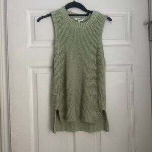 Madewell Mint Sage Green Chunky Knit Sweater Top